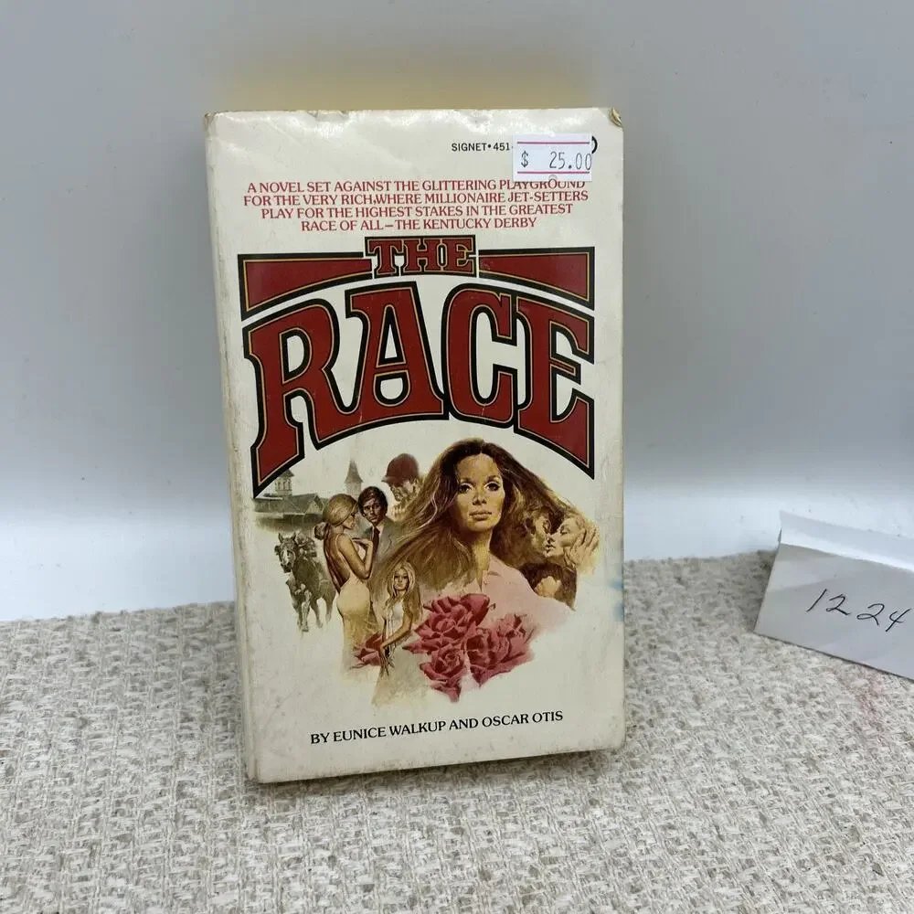 The Race by Eunice Walkup and Oscar Otis Paperback Signet Romance Adult 1973